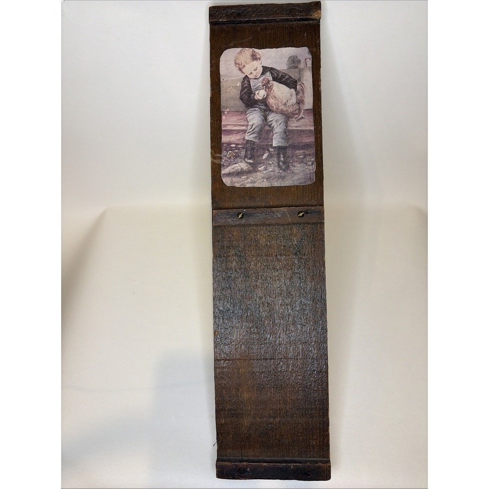 Vintage The Original Raisinrak Wooden Plank Sign/Memo Holder